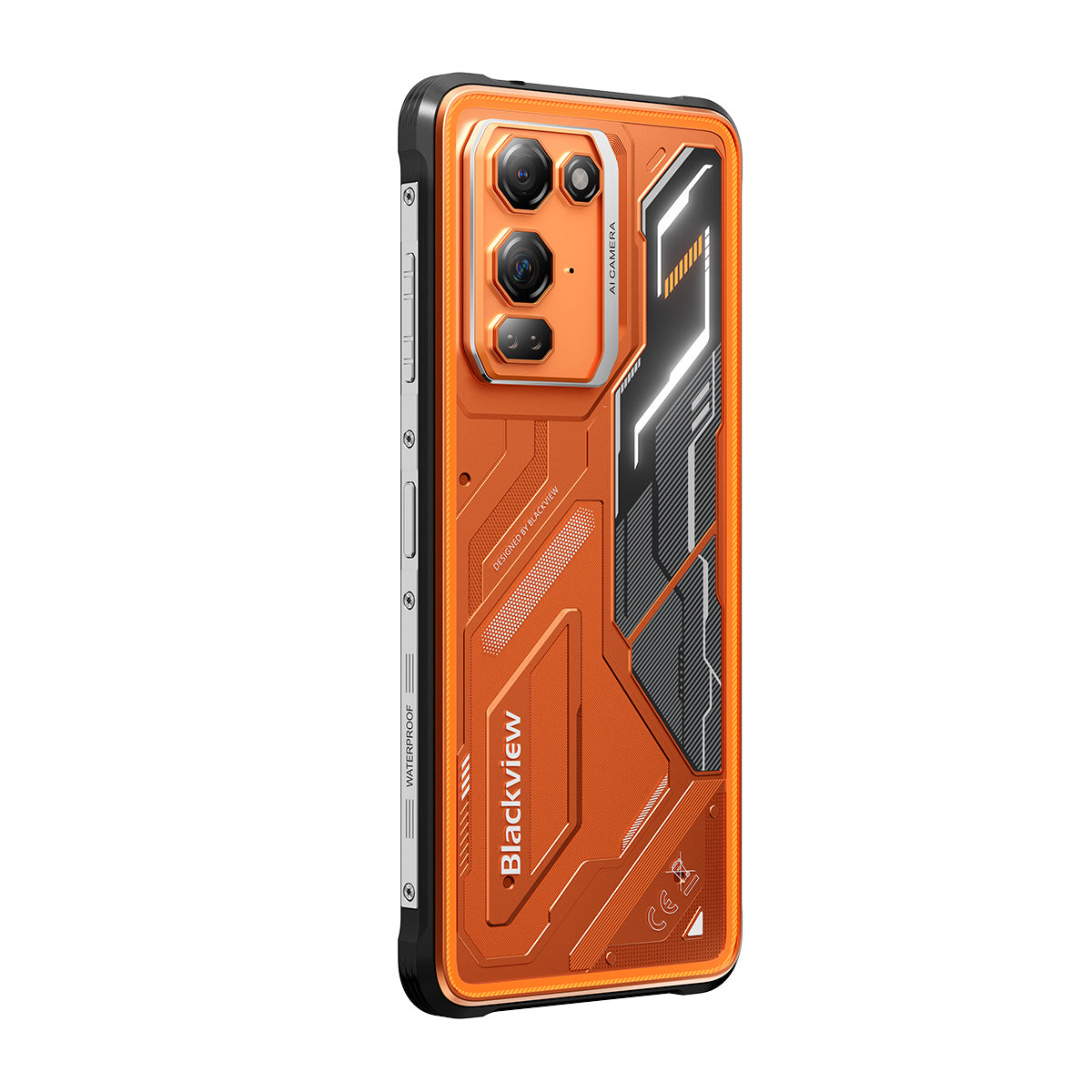 Blackview FORT 200 - Smartphone 4G Robuste avec Charge Sans Fil - Écran 6,78" Helio G100 - Batterie 5000mAh - Double Caméra Nocturne 108MP