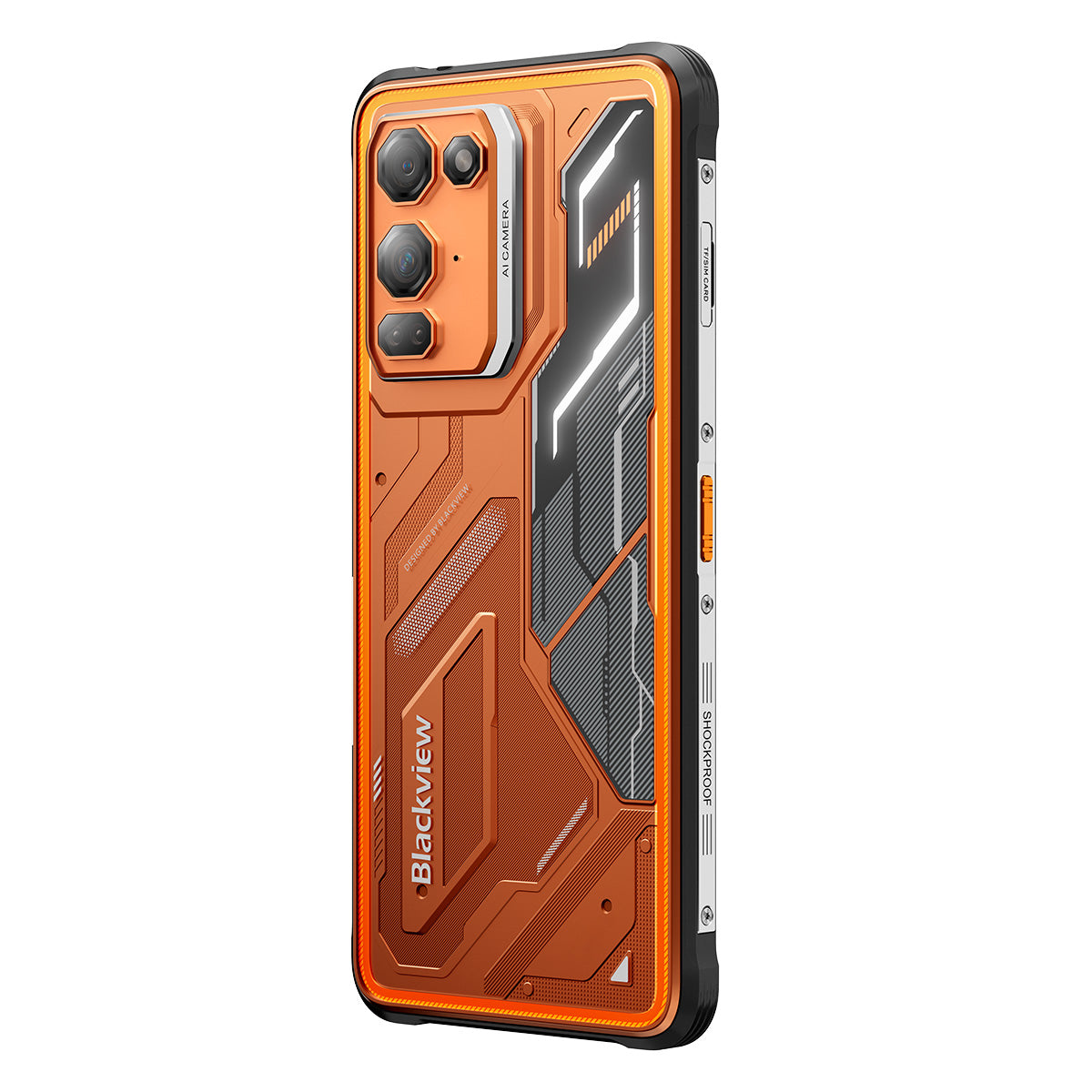 Blackview FORT 200 - Smartphone 4G Robuste avec Charge Sans Fil - Écran 6,78" Helio G100 - Batterie 5000mAh - Double Caméra Nocturne 108MP