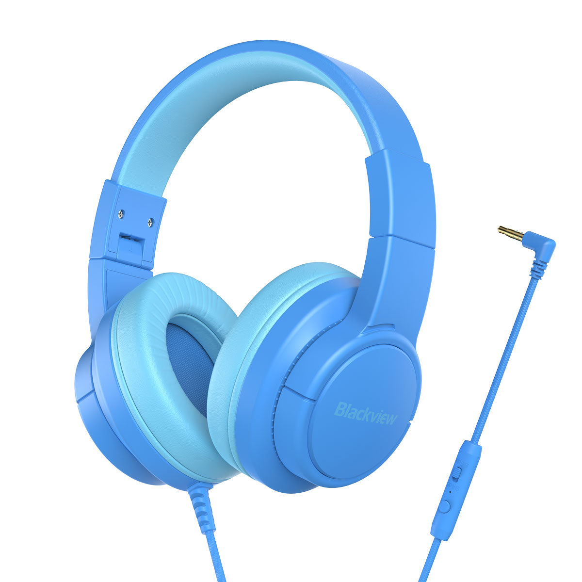 Blackview FitBuds K1 - Casque audio filaire supra-auriculaire pour enfants avec microphone intégré et son stéréo 3D