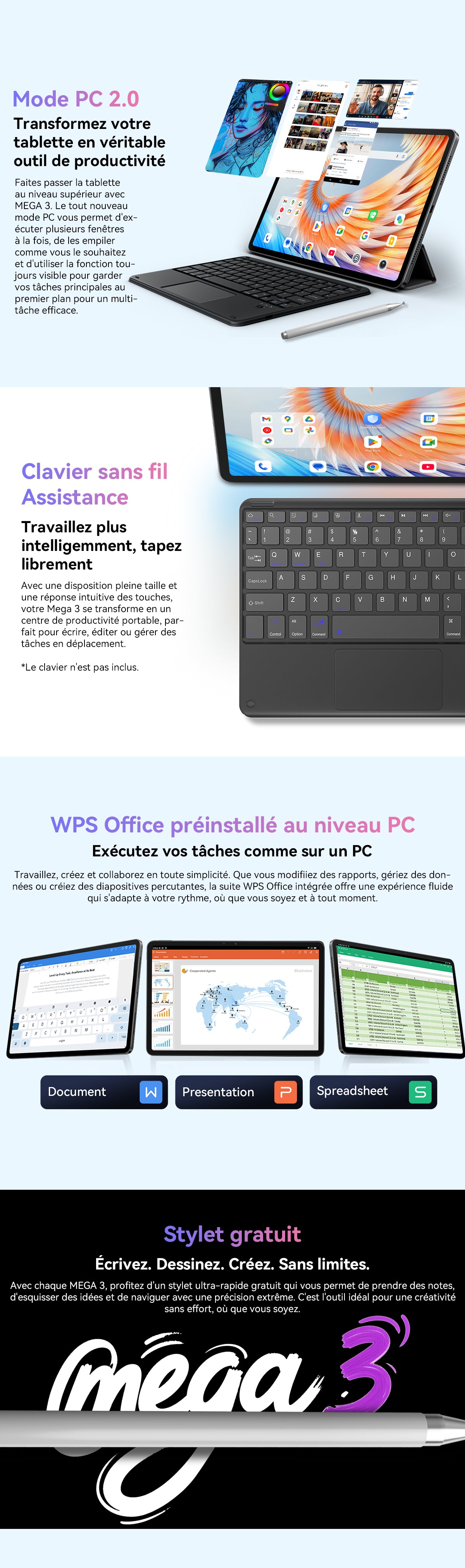 Tablette PC Blackview Mega 3