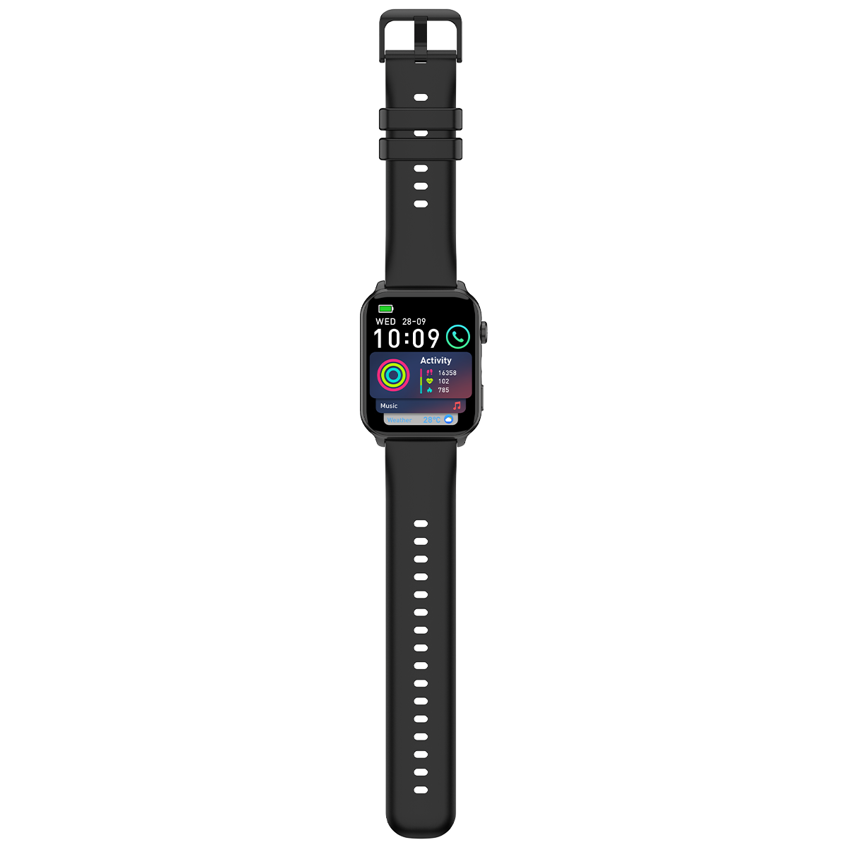 Blackview R30 Max - Montre connectée de fitness avec lampe torche LED de 1,91 pouce
