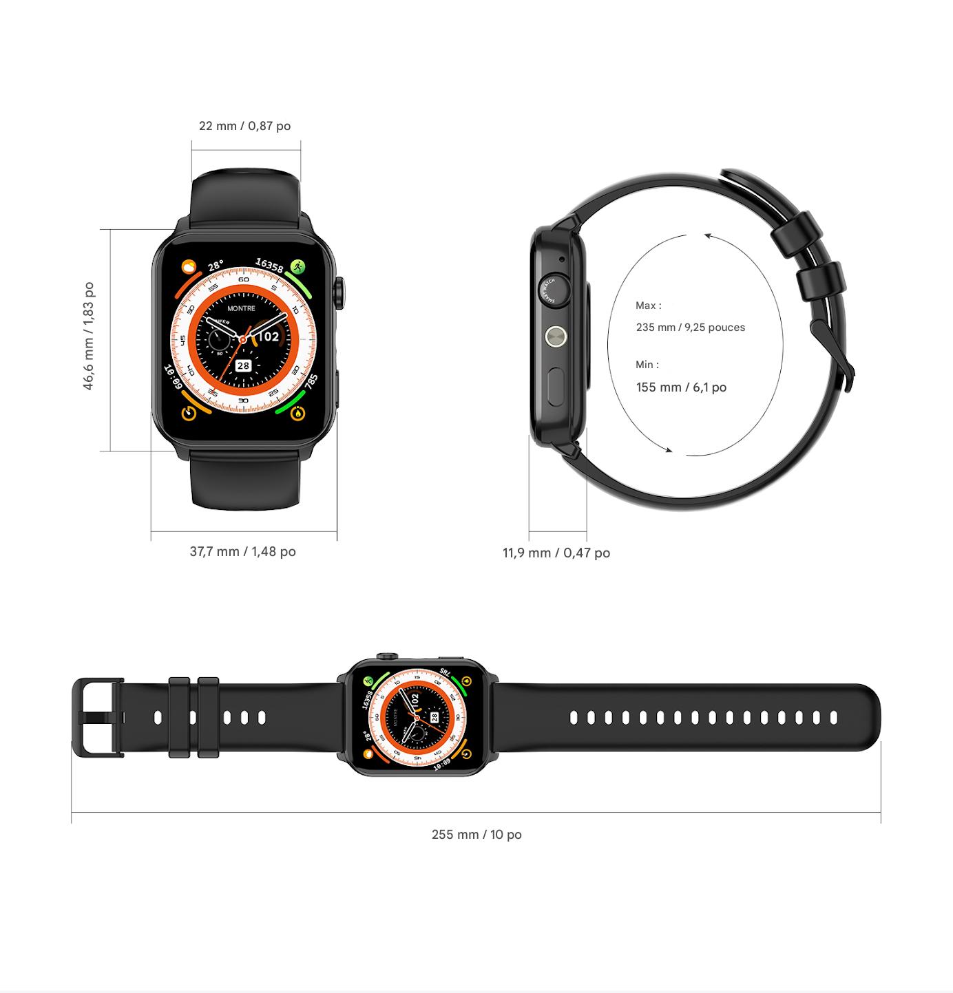 Montre connectée Blackview R30 Max