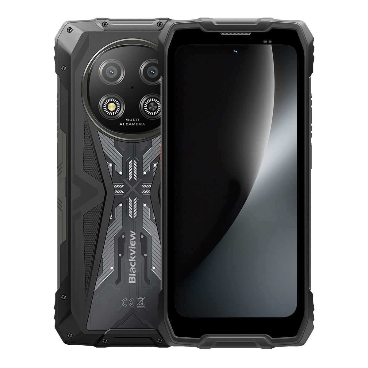 Blackview ROCK 2 - Écran de 6,67 pouces à 120 Hz, processeur octa-core UNISOC T8100 5G 6 nm, batterie de 15000 mAh, appareil photo IA 16 MP + 13 MP, téléphone portable 5G renforcé.