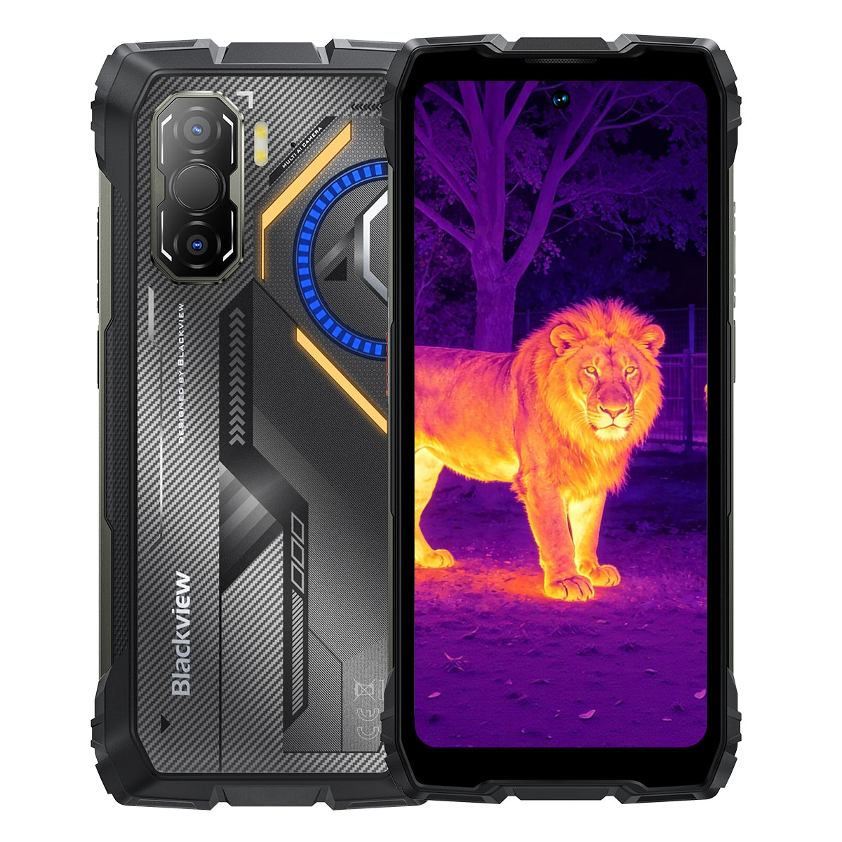 Blackview ROCK 3 - Smartphone Rugged 4G avec Thermographie Infrarouge Écran 120Hz 6,78" Appareil Photo 108MP Lampe Torche 400LM