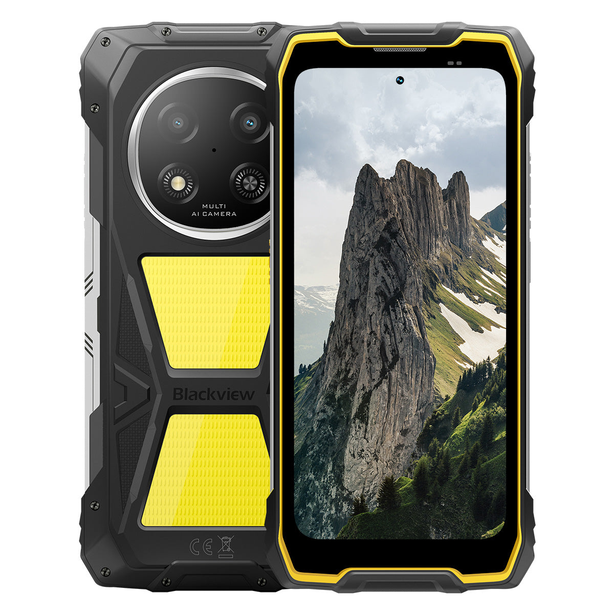 Blackview ROCK 2 Pro - Téléphone Rugged 5G 8+256Go Écran 120Hz 6,67" Lampe de Camping 400LM Batterie 15000mAh