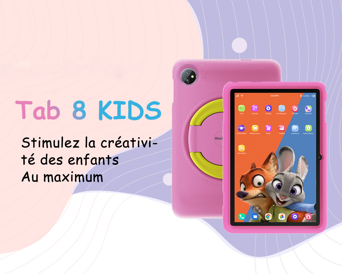 Tablette Blackview Tab 8 Kids Children Edition - 10,1 pouces 4 Go + 128 Go  6580 mAh WiFi 6
