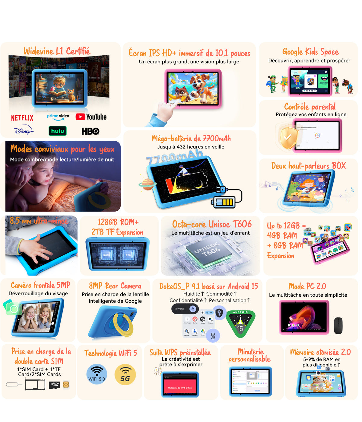 Tablette PC pour enfants Blackview Tab 60 Pro