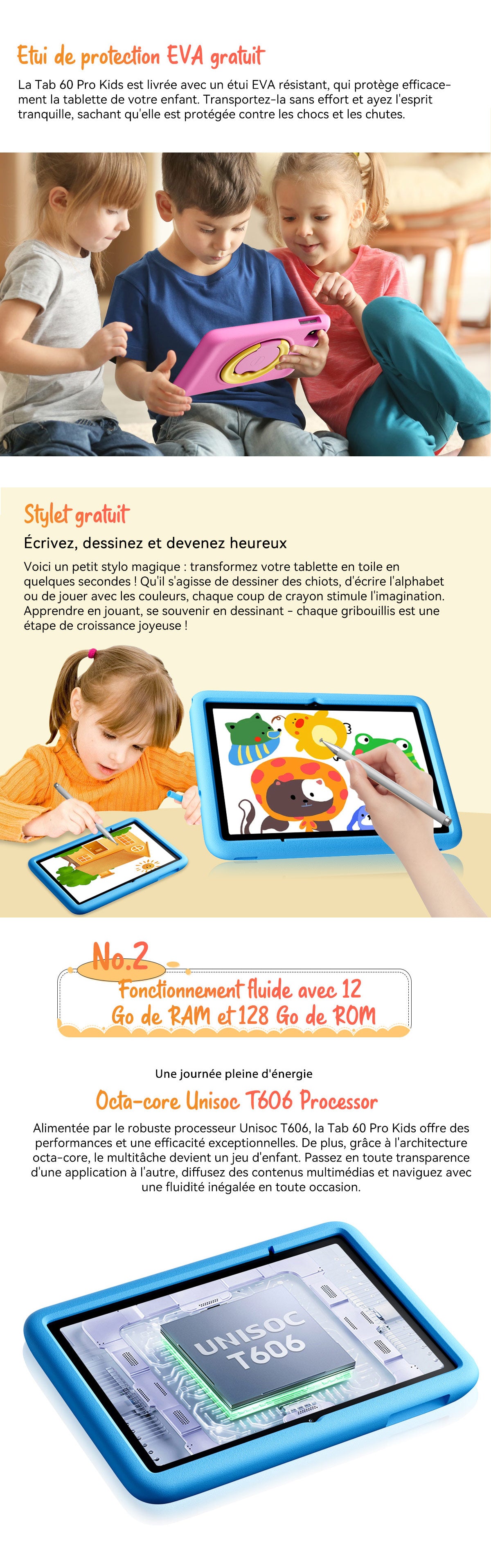 Tablette PC pour enfants Blackview Tab 60 Pro