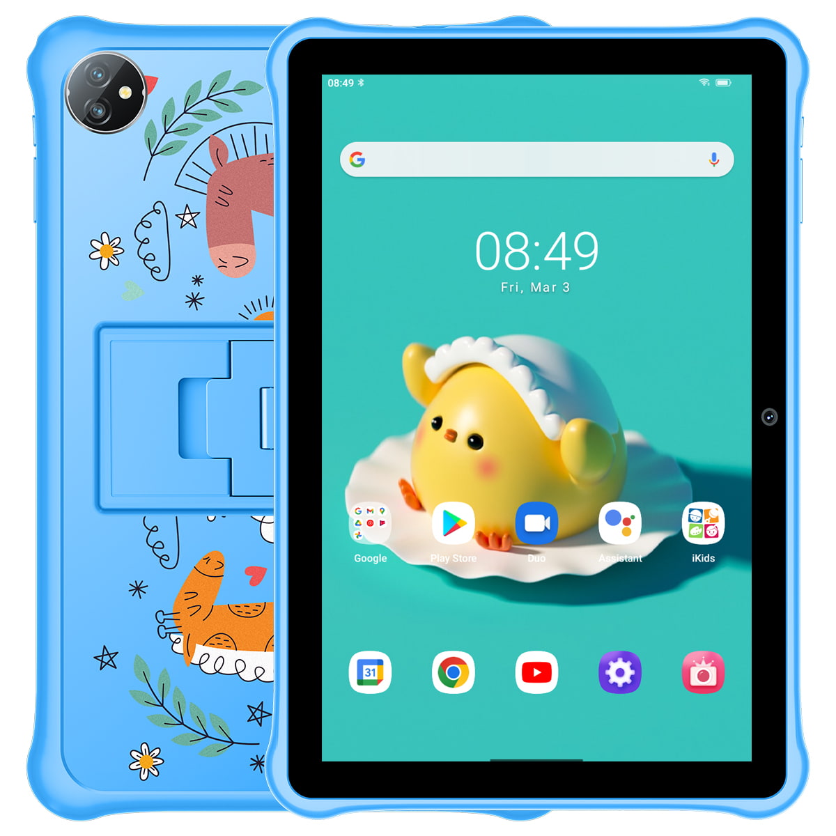 BRILLAR Tablette Tactile 10 Pouces-4 Go RAM-64 Go ROM-Android 10