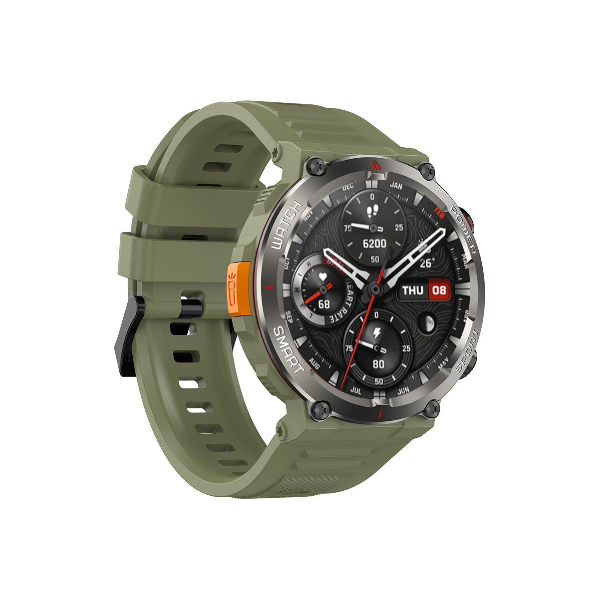 Blackview W50 Pro - Montre connectée robuste avec lampe torche LED étanche IP68 de 1,45"