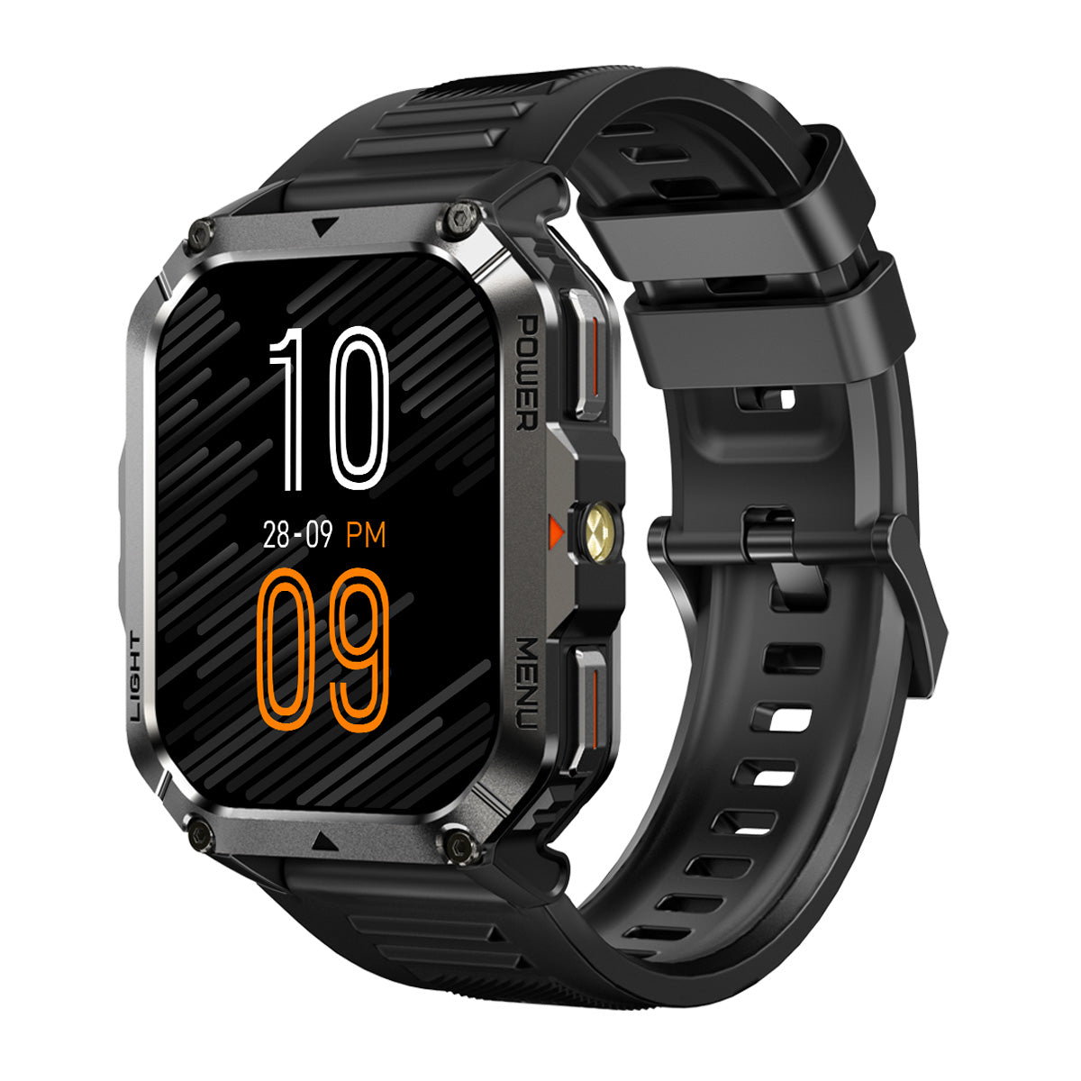 Blackview W70 Pro - Montre connectée pour sports de plein air avec lampe torche LED intégrée de 2,01 pouces et batterie de 900 mAh