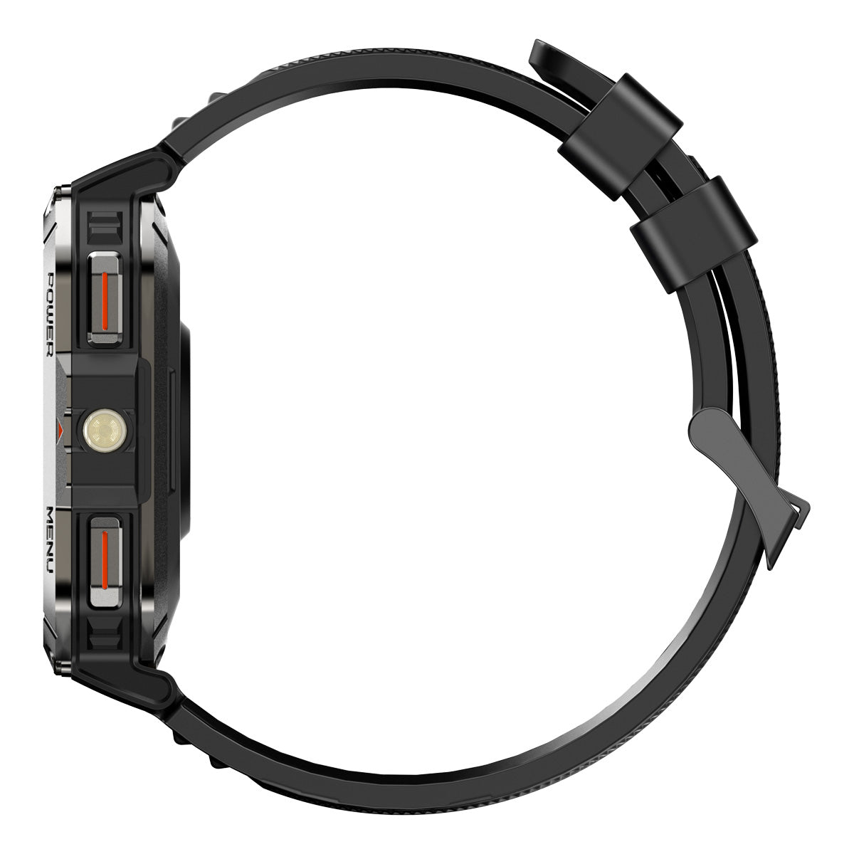 Blackview W70 Pro - Montre connectée pour sports de plein air avec lampe torche LED intégrée de 2,01 pouces et batterie de 900 mAh