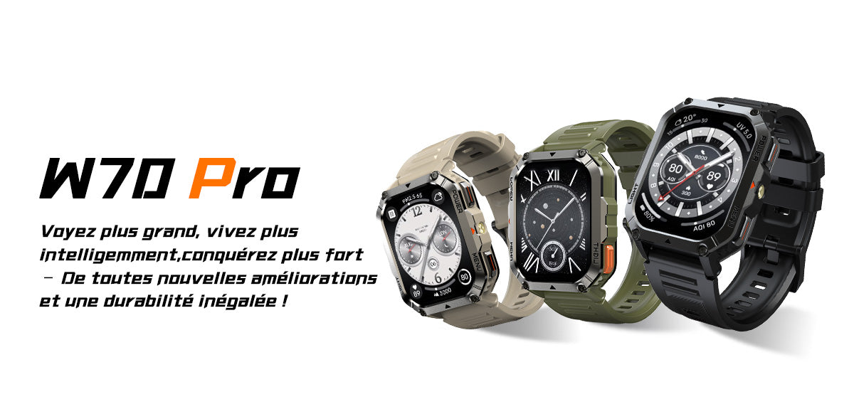 Montre connectée Blackview W70 Pro pour les sports de plein air
