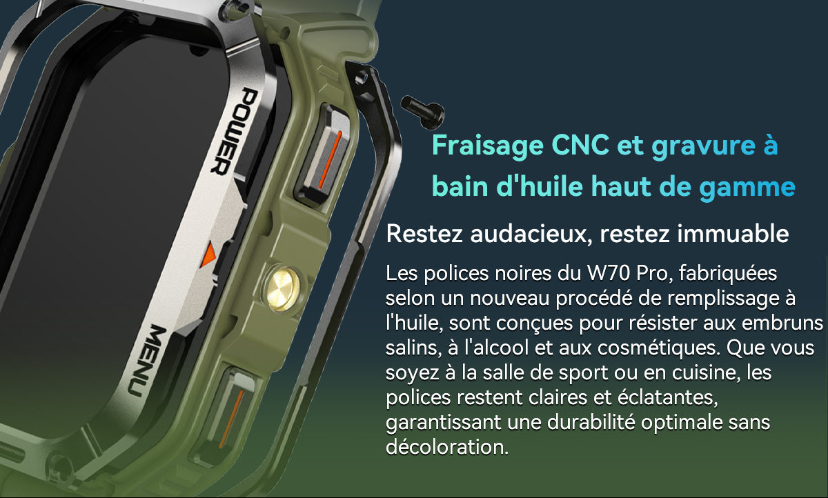 Montre connectée Blackview W70 Pro pour les sports de plein air