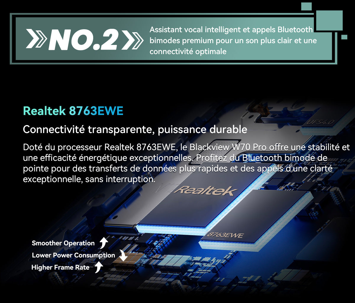 Montre connectée Blackview W70 Pro pour les sports de plein air