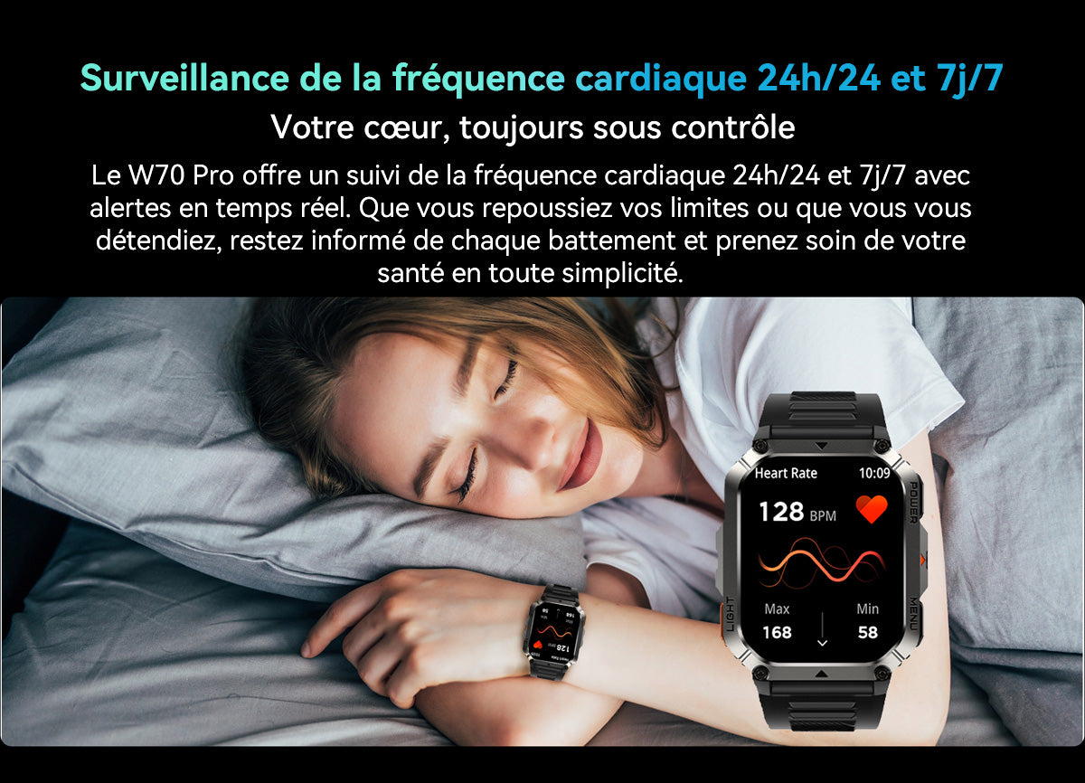 Montre connectée Blackview W70 Pro pour les sports de plein air