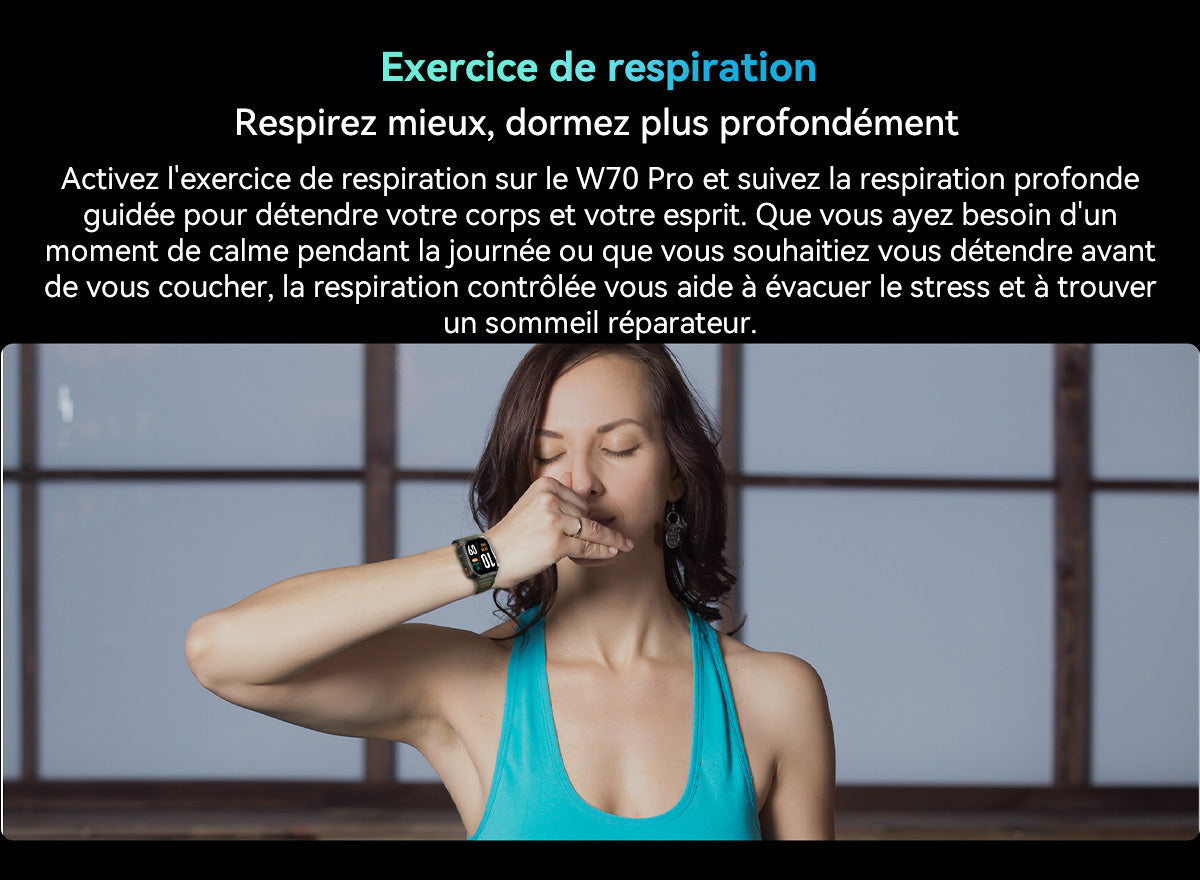 Montre connectée Blackview W70 Pro pour les sports de plein air