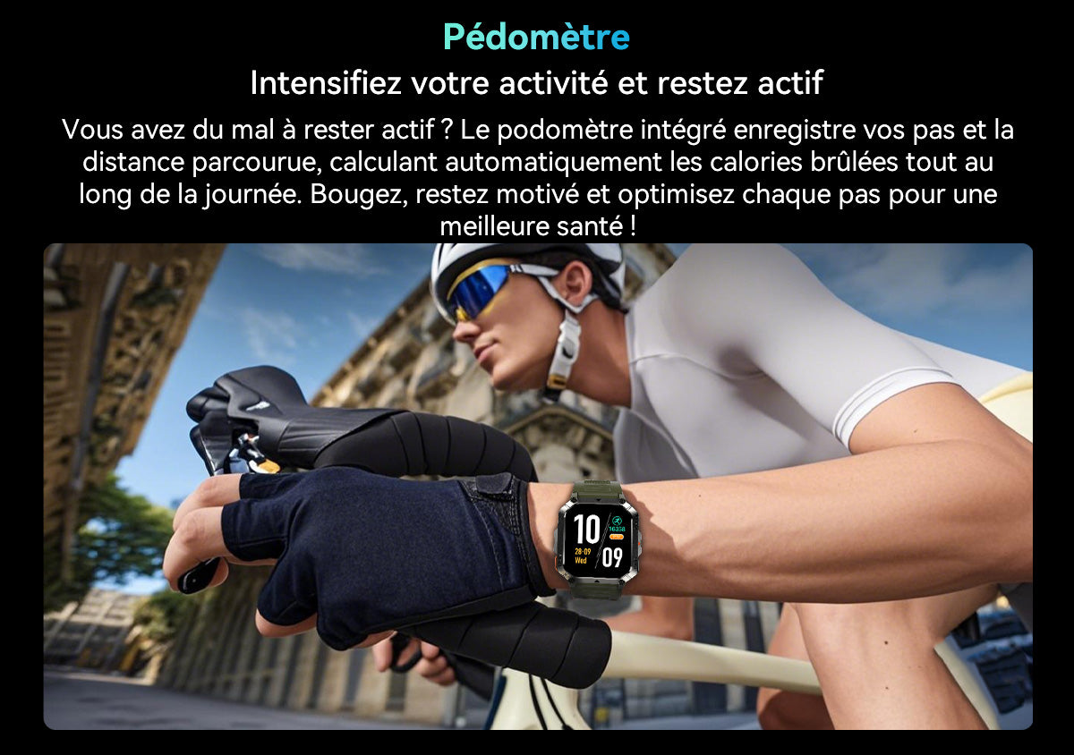 Montre connectée Blackview W70 Pro pour les sports de plein air