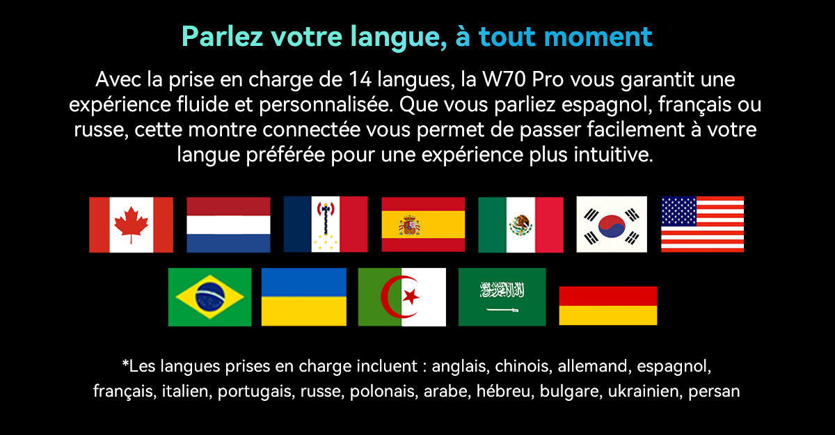 Montre connectée Blackview W70 Pro pour les sports de plein air