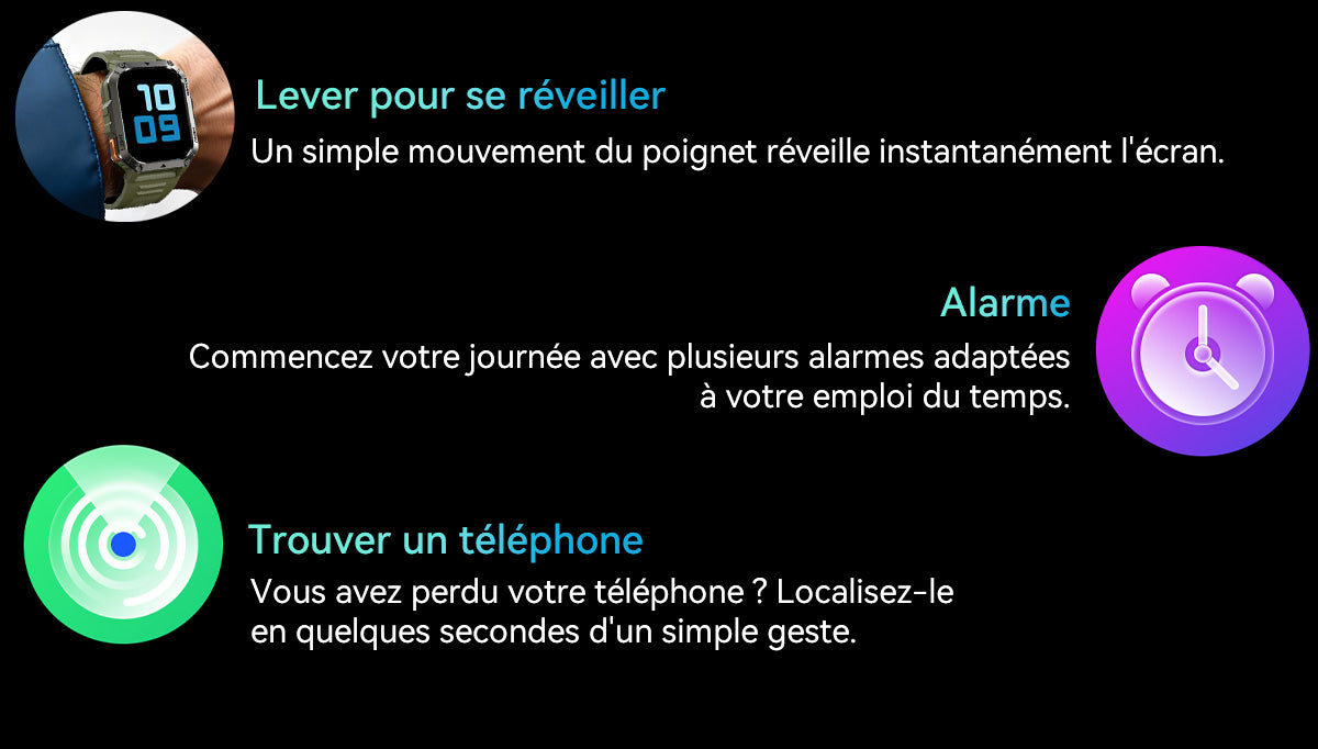 Montre connectée Blackview W70 Pro pour les sports de plein air