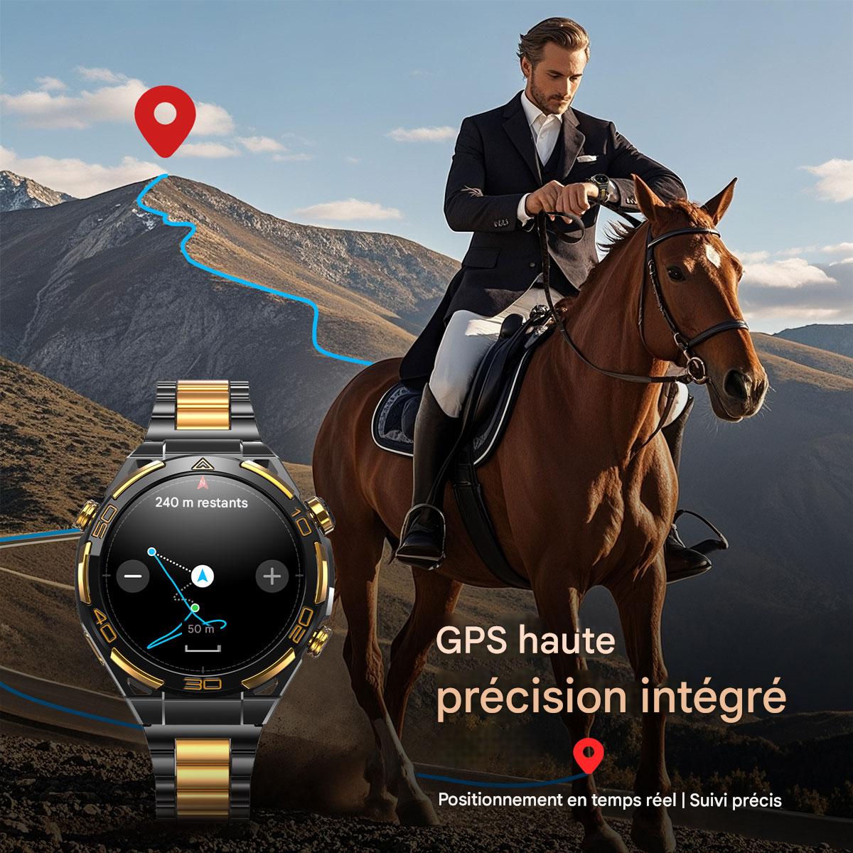 Montre connectée Blackview W90 Pro GPS pour sports de plein air