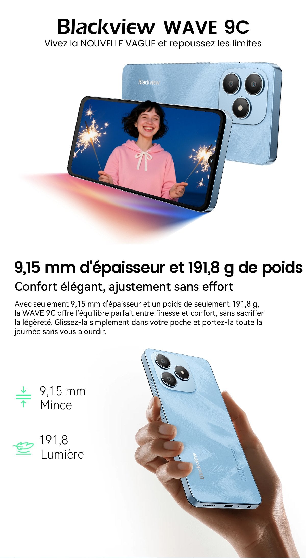 Smartphone Blackview WAVE 9C 4G