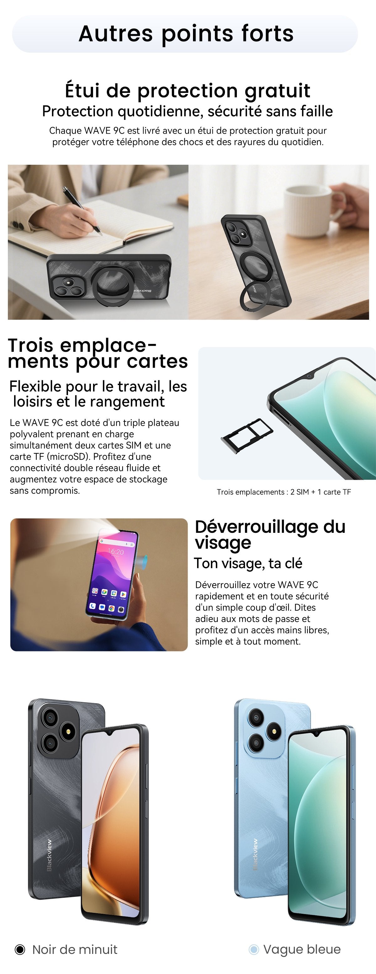 Smartphone Blackview WAVE 9C 4G