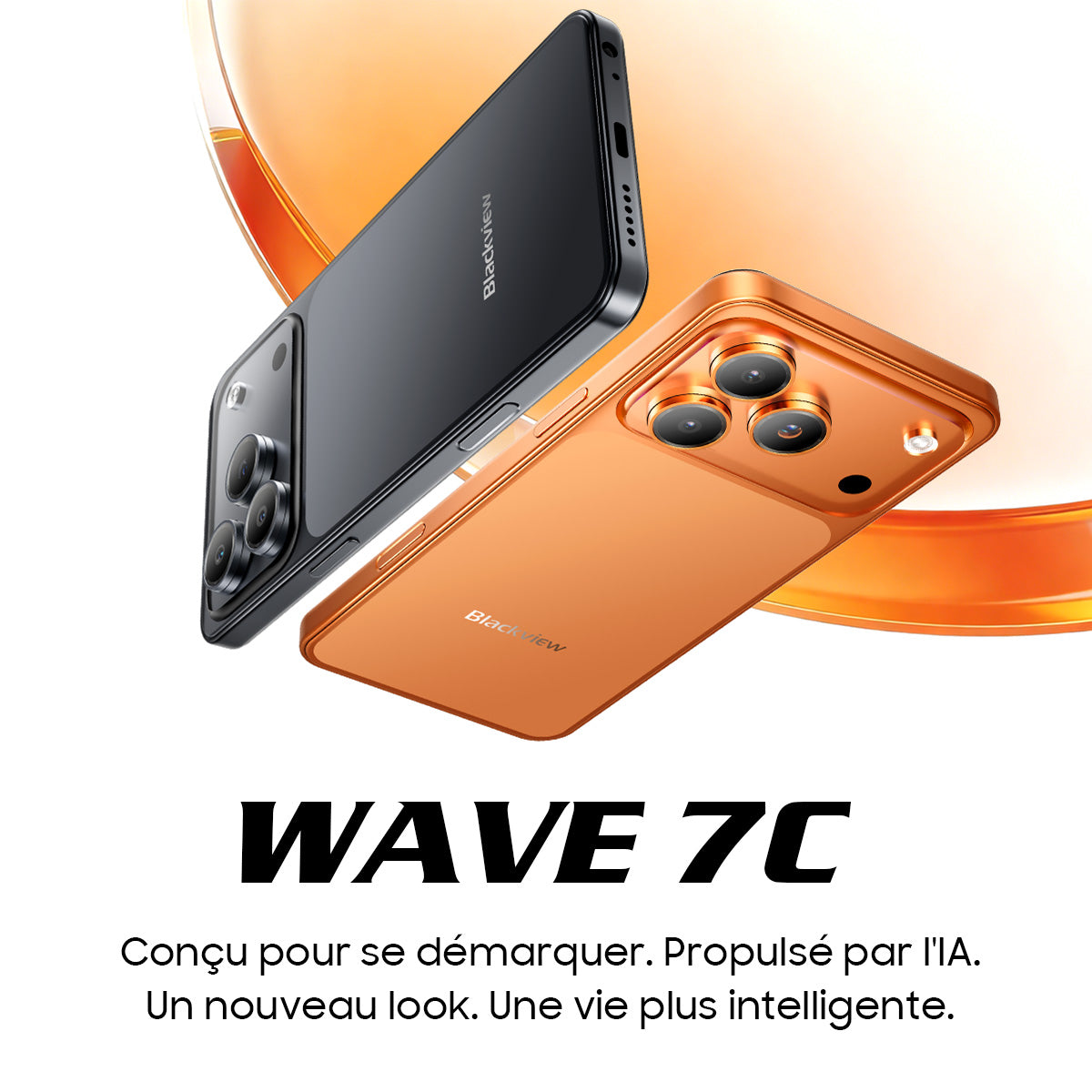 Blackview WAVE 7C – Smartphone 4G IP54 Résistant à l'Eau et à la Poussière