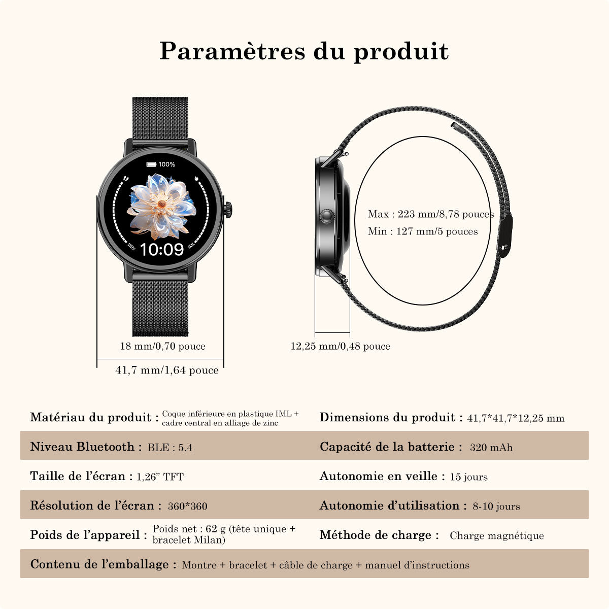 Montre connectée Blackview X30