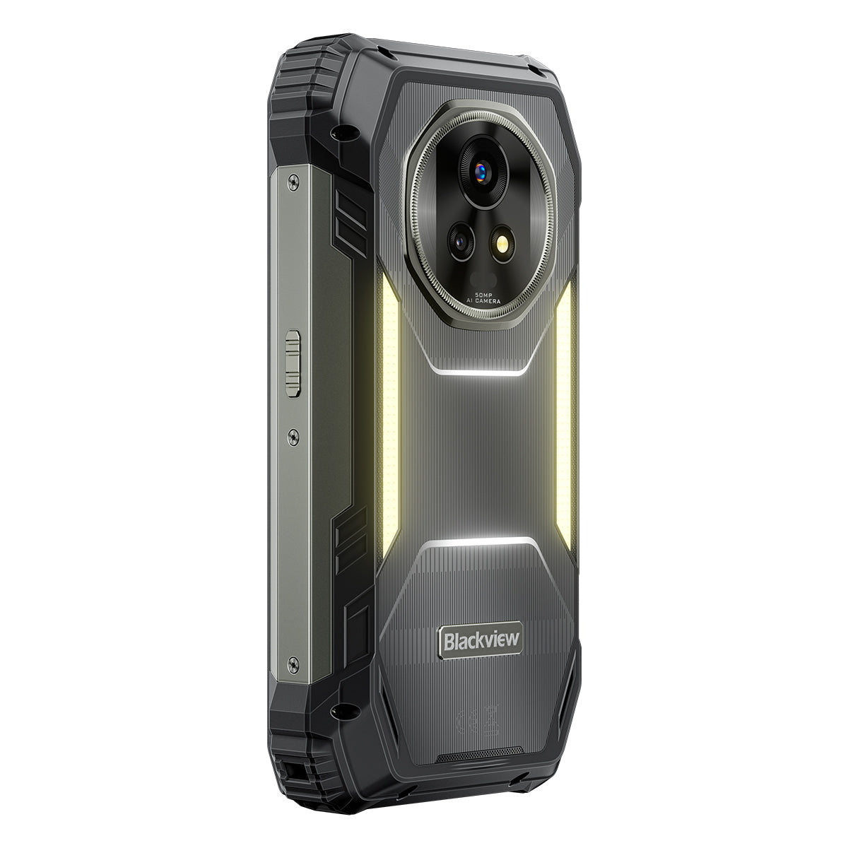 Blackview XPLORE 2 Satellite - Téléphone portable robuste 5G avec intelligence artificielle, écran AMOLED 3,2K de 6,73 pouces, 12+256 Go/16+1 To, batterie 20 000 mAh et lampe de camping intégrée