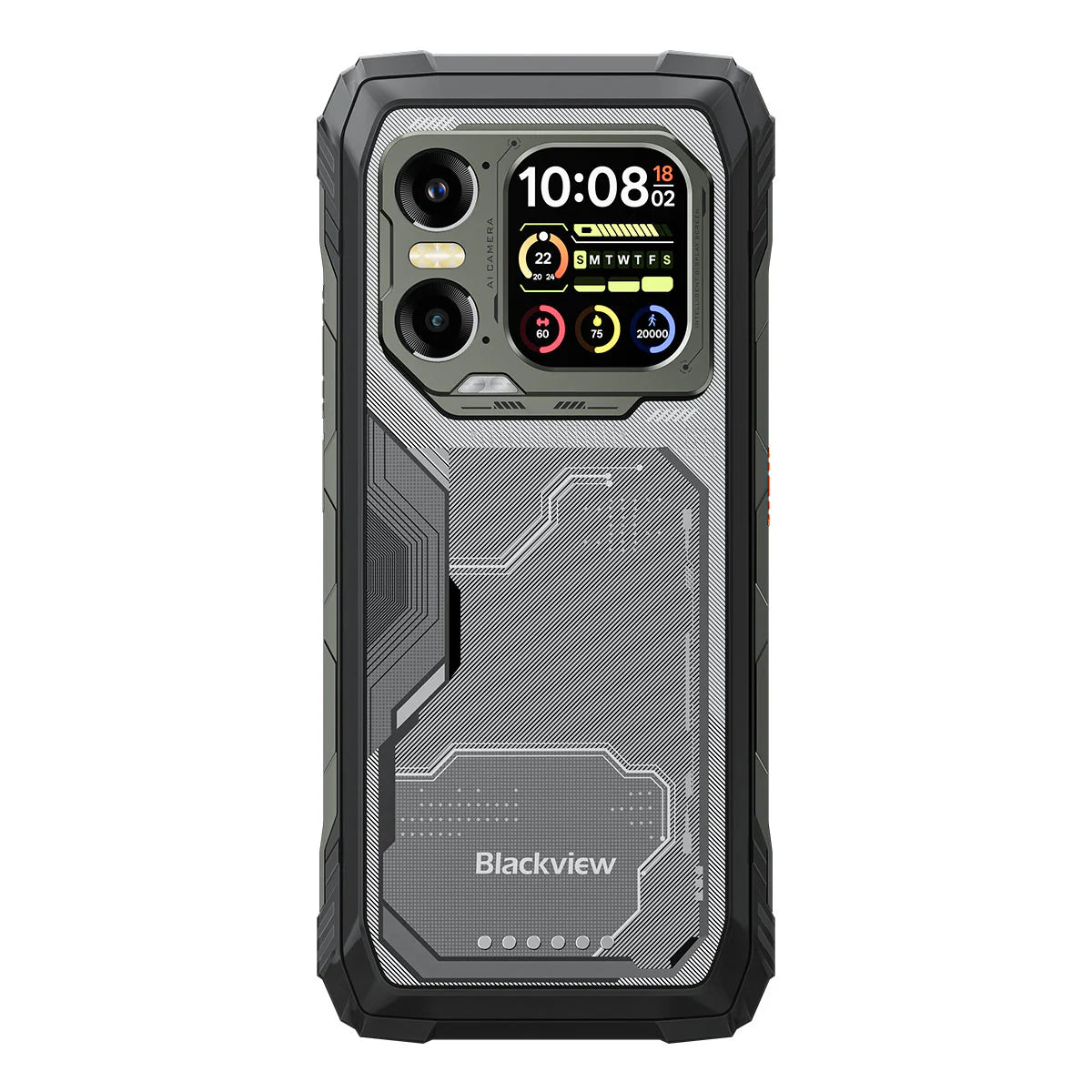 Blackview Xplore 1 – Téléphone Portable Robuste 5G avec IA – Double Écran (6,78" 120 Hz + 2,01") – Batterie 20 000 mAh – Lampe Torche 170 Lumens