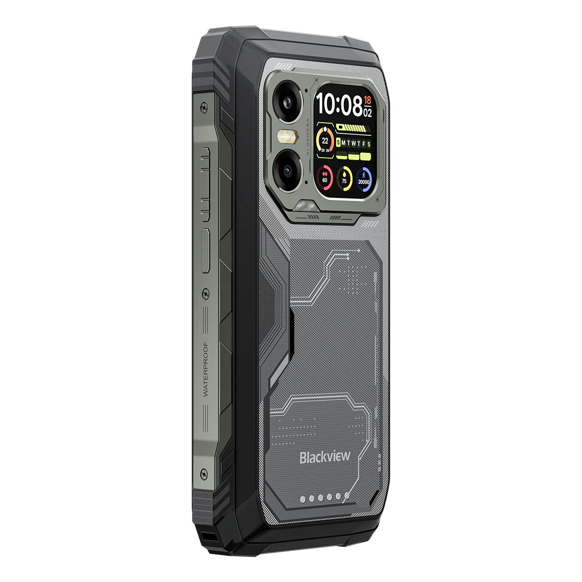 Blackview Xplore 1 – Téléphone Portable Robuste 5G avec IA – Double Écran (6,78" 120 Hz + 2,01") – Batterie 20 000 mAh – Lampe Torche 170 Lumens