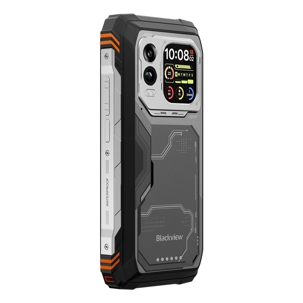Blackview XPLORE 1 Pro - Téléphone robuste 5G avec imagerie thermique, écran principal de 6,78 pouces à 120 Hz, écran secondaire de 2,01 pouces, batterie de 20000 mAh et lampe de poche de 170 lumens.