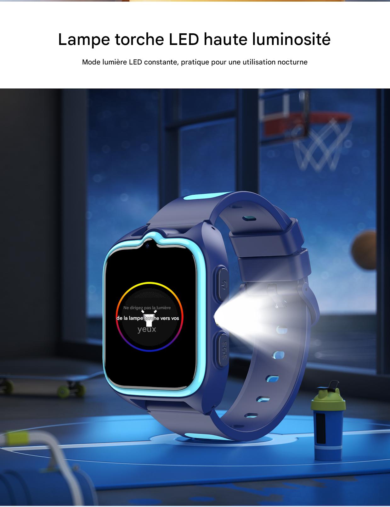 Montre connectée Blackview Z30 4G pour enfants avec appels vidéo