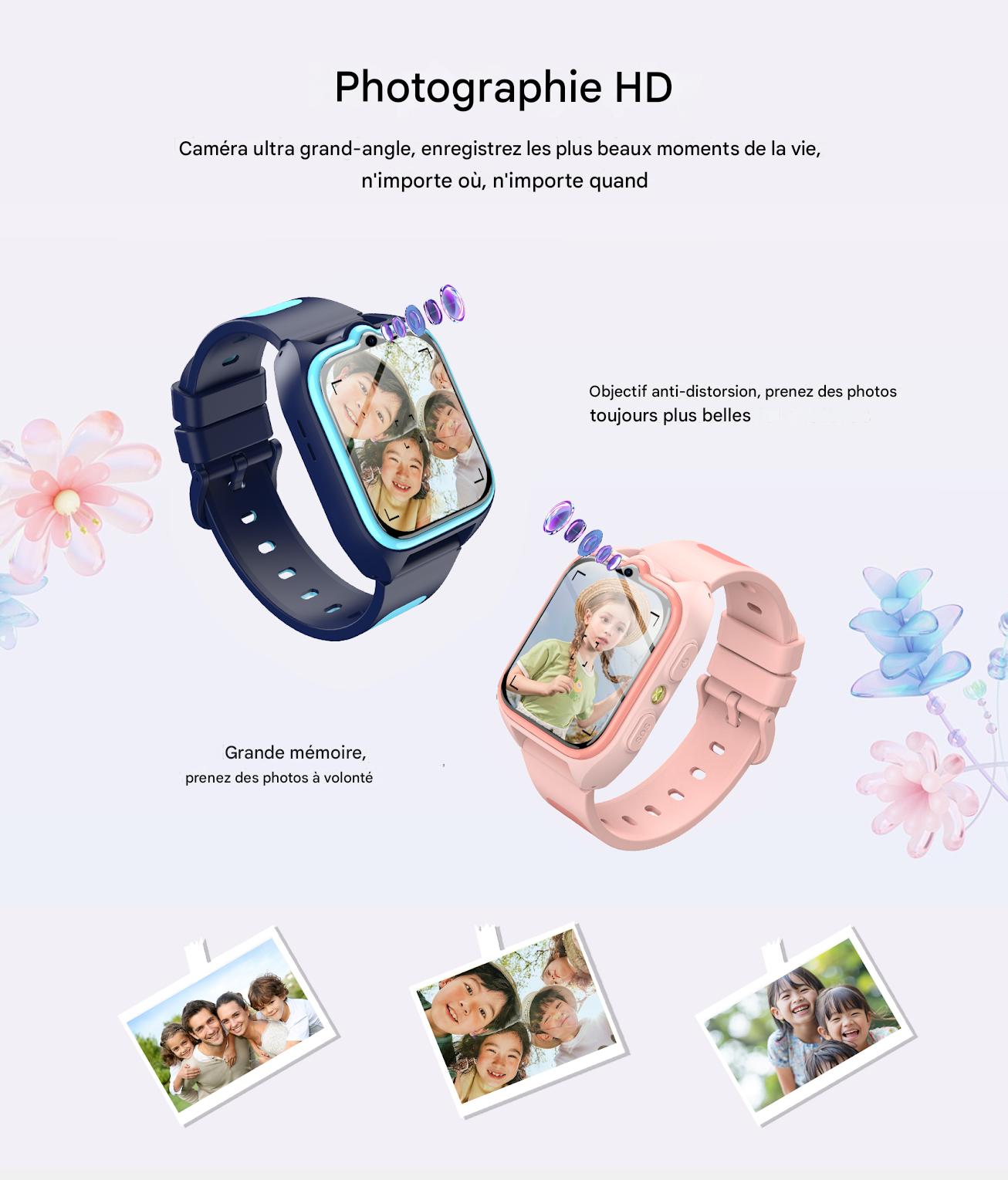 Montre connectée Blackview Z30 4G pour enfants avec appels vidéo