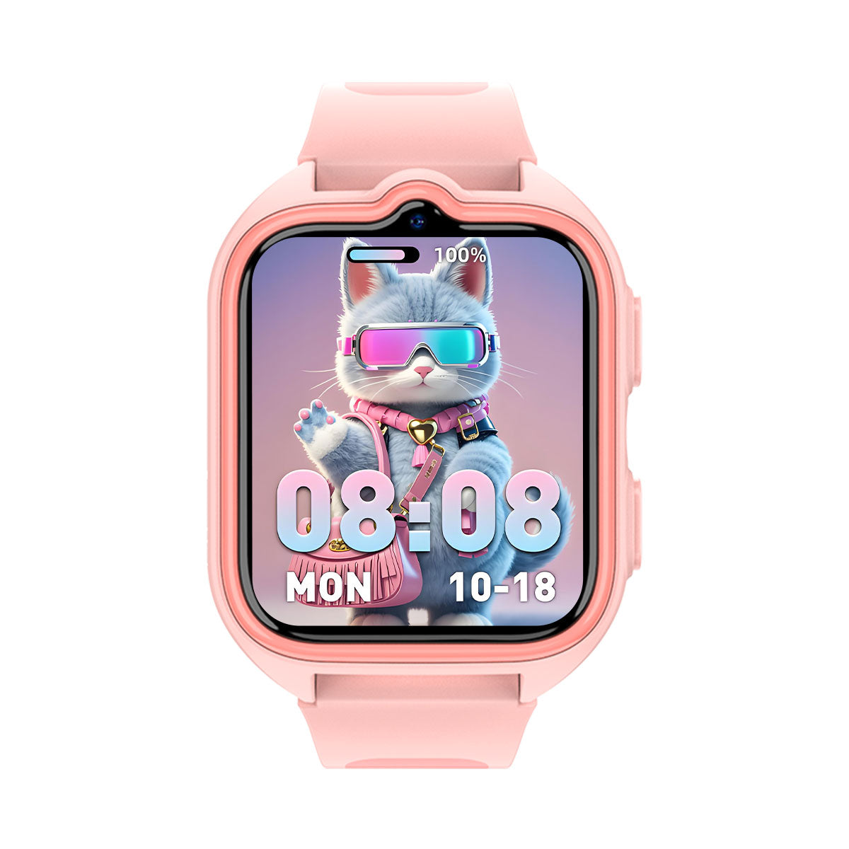 Blackview Z30 - Montre connectée pour enfants avec lampe torche LED 1,75 pouce, GPS + LBS + Wi-Fi, positionnement IA, appels vidéo 4G