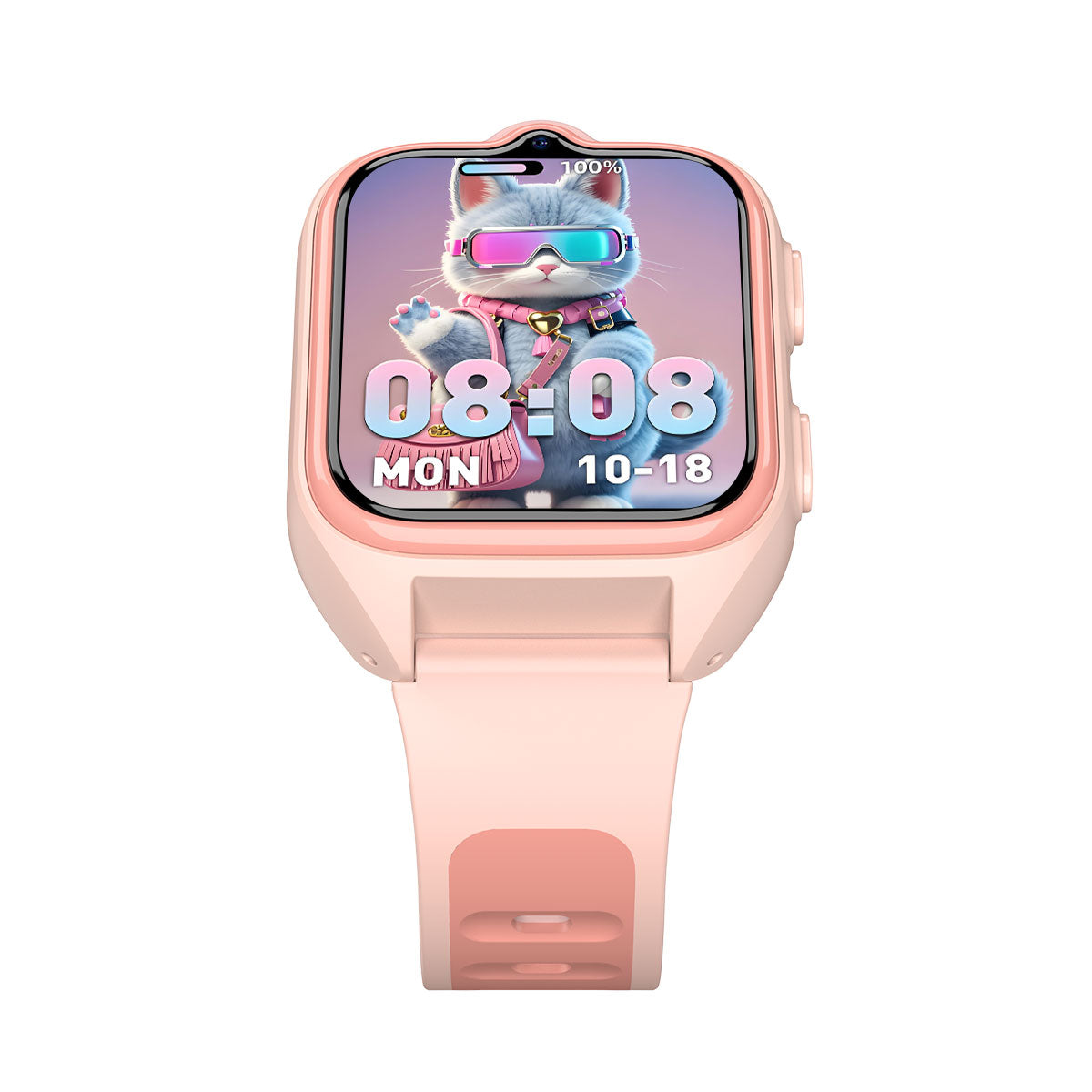 Blackview Z30 - Montre connectée pour enfants avec lampe torche LED 1,75 pouce, GPS + LBS + Wi-Fi, positionnement IA, appels vidéo 4G