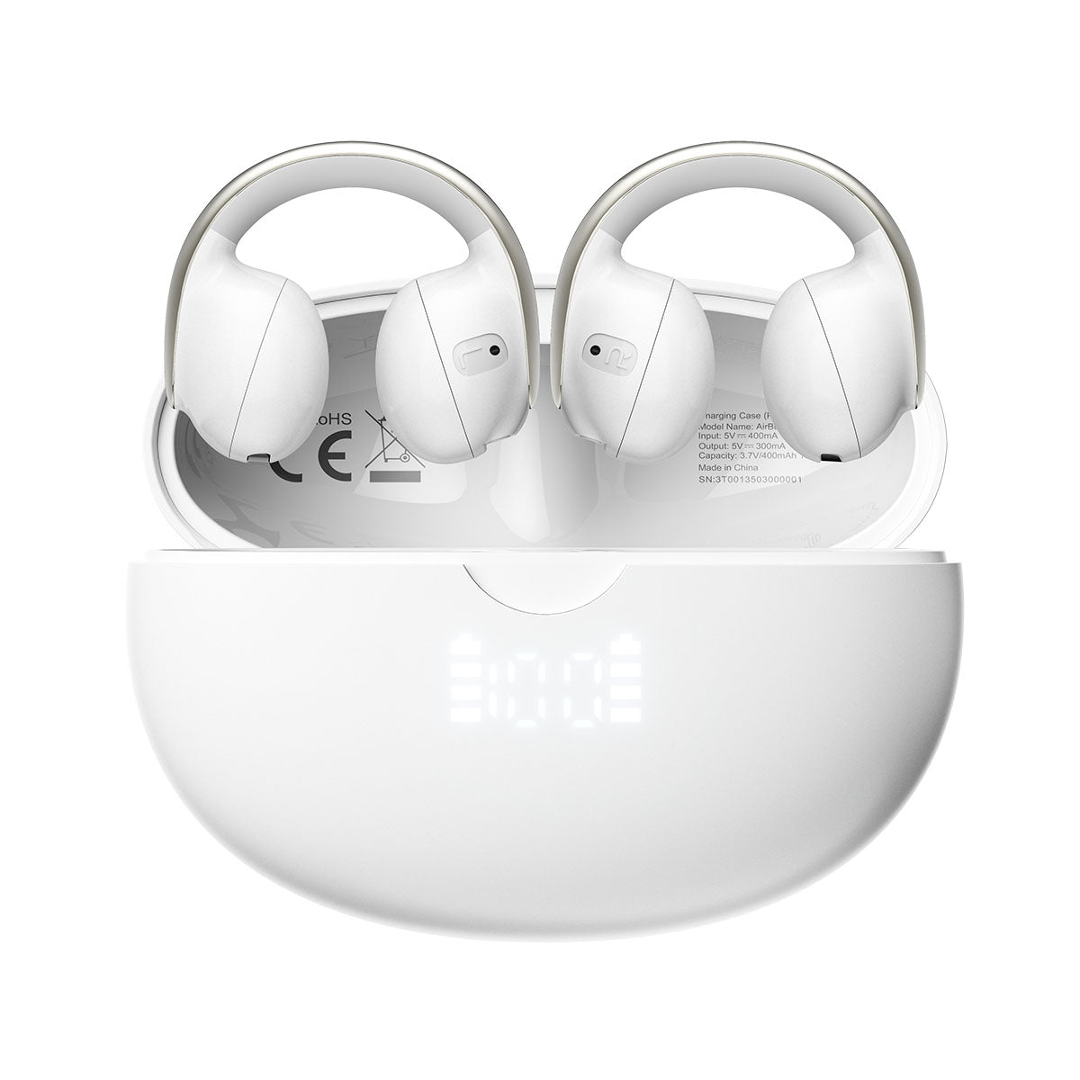 Blackview Airbuds 13 - Écouteurs Sans Fil TWS, Bluetooth 5.4, Driver 13mm, IPX7, Design Clip-On à Conduction d’Air